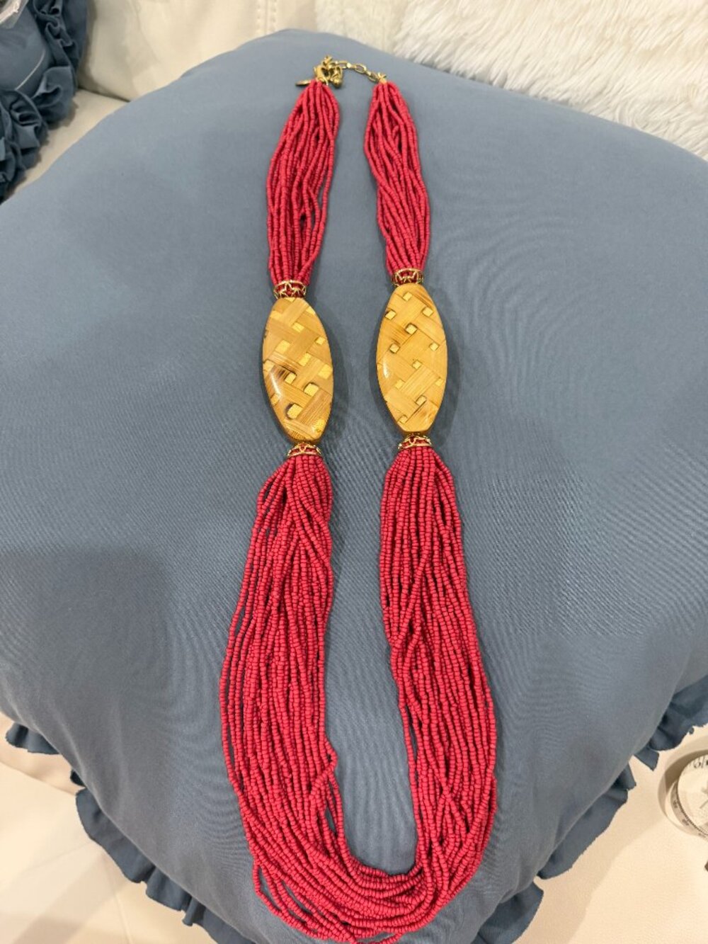 Chico's Multi-Strand Pink Statement Necklace 🌸